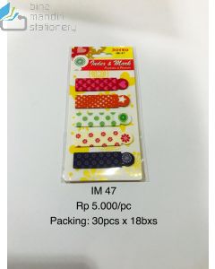 Joyko Index & Memo IM-47 (Plastic) Sticky Note Pesan Tempel