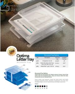 Foto Plat nama file Bantex 9826 Organiser Document Tray Optima Transparant merek Bantex