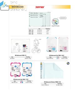 Foto Papan Tulis Spidol Whiteboard Besar/Kecil magnetic/Non-Magnetic Joyko WB-110 | WB-120 | WB-130 | WBS-10 | WBS-160CO | WBS-170CO | WBSK-150 merek Joyko