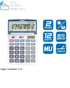 Foto Kalkulator Meja 12 Digit Joyko Calculator CC-6 merek Joyko