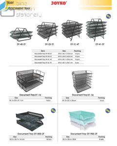 Foto Bak Surat Meja Besi Jaring 2 Susun Joyko Document Tray DT-40 (2 Tray) merek Joyko