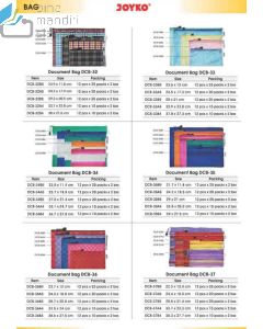 Contoh Joyko Document Bag DCB-34 A5 (Kombinasi) Kantong Poket Resleting Dokument merek Joyko