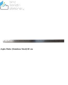 Contoh Mistar Penggaris Besi Panjang 60 cm Joyko Stainless Steel Ruler RL-ST60 merek Joyko