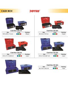 Toko Atk Grosir Bina Mandiri Stationery Jual Kotak Penyimpanan Uang Kas Kasir di konter - Cash Box Joyko termurah 2023